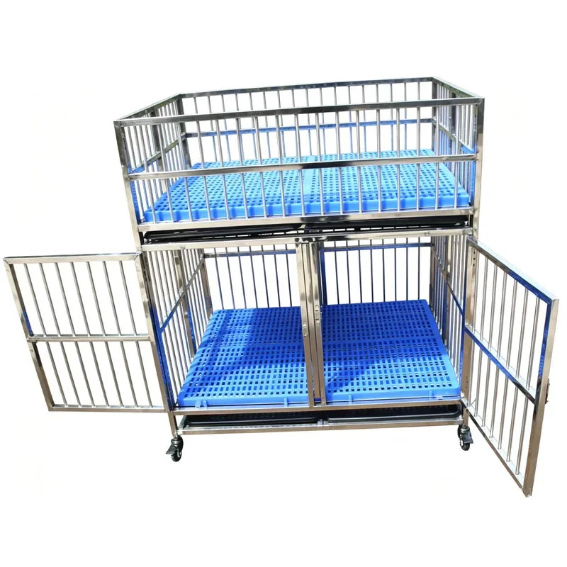 for Luxury Black Tall Dog Playpen Crate Fence Pet Kennel Play Pen Exercise Cage with Plastic Tray Box Packing