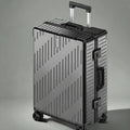 Large Capacity Aluminum Frame Luggage, 20/24 Inch Spinner Wheels Travel Suitcase, Sturdy & Durable for Men & Women
