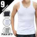 9/5/3 Pack Men's Four Seasons Pure Color Simple Joker Fashion Vest Loose Sports Running Fitness Mountaineering Top Teenager T
