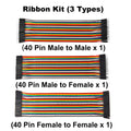 40-120Pcs 10cm 20cm 30cm Dupont Cable Line Jumper Wire Kit Male Female 24AWG Copper Long Ribbon Connector Set for DIY Breadboard