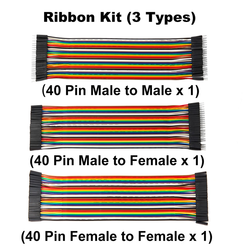 40-120Pcs 10cm 20cm 30cm Dupont Cable Line Jumper Wire Kit Male Female 24AWG Copper Long Ribbon Connector Set for DIY Breadboard
