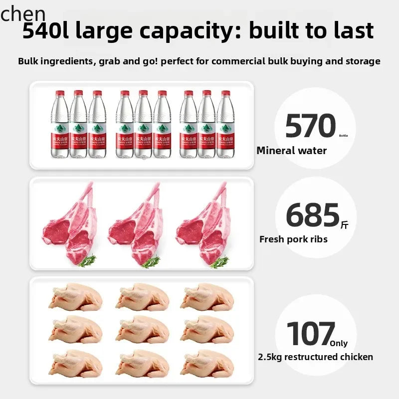 Freezer Large Capacity Frozen Display Refrigerated Fresh-keeping Glass Horizontal Ice Cream Cabinet