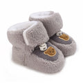 Autumn Winter Boots Baby Girl Boys Winter Warm Shoes Solid Fashion Toddler Fuzzy Balls First Walkers Kid Shoes 0-18M
