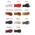 70/90/120/150/160CM Waxed Cotton Round Shoe laces Leather Shoes lace Waterproof ShoeLaces Men Boots Shoelace Shoestring