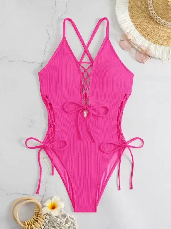 Printed Flower Tankini Set Girl Swimwear Adjustable Strap | SAMAG