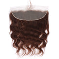 HairUGo Brazilian #4 Body Wave 13x4 Lace Frontal 13X4 Human Hair Lace Front Remy Brown Lace Frontal With Baby Hair Transparent