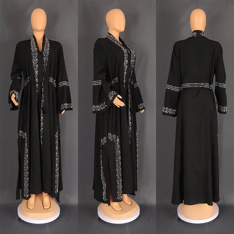 Summer Women's Clothing Open Abaya Bell Sleeves Long | SAMAG
