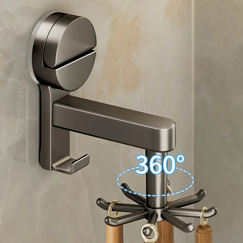 YUTOKO 360 Rotating Suction Cup Hooks Wall Mounted for Kitchen Utensil Organizer Spatula Spoon Holder No - View 2 | SAMAG