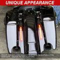 Motorcycle Extended Rear Fender Mudguard with LED Light For Harley Touring Electra Street Glide Road King FLHR FLHTC 1993-2008