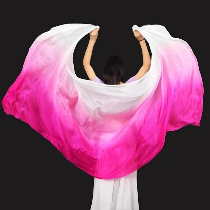 Belly Dance Veils Light Texture Gradient Color Veil Shawls 250cmx120cm Latin Belly Dance Shawls Costumes Accessories
