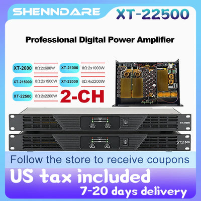 ShennDare XT22500 Professional Power Amplifier 2x2400W | SAMAG