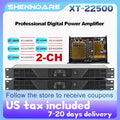 ShennDare XT22500 Professional Power Amplifier 2x2400W 8ohm DJ Subwoofer Amplifier 2 Channel Class D 2X3600W 4Ohm Speaker Preamp