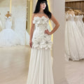 FATAPAESE 3D Flowers Corset Short Evening Dresses Luxury | SAMAG