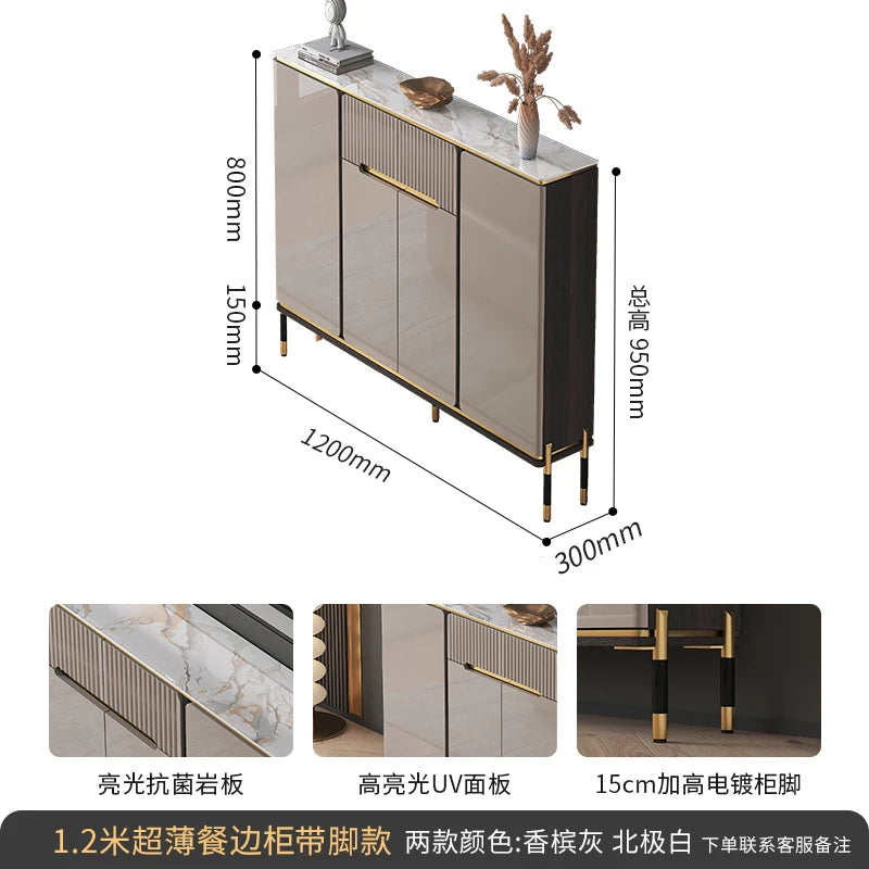 Water Proof Design Storage Cabinet Narrow Standing Kitchen Sideboard Cabinet Drawers Entryway Meuble De Rangements Decoration