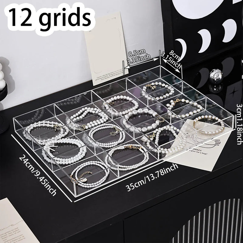 Transparent plastic jewelry storage box, tray, nail art, rings, necklaces and other boxes - Visuel 8 | SAMAG