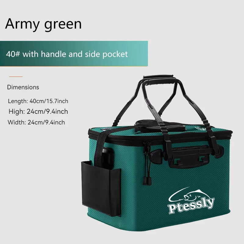 Portable EVA Fishing Bag, Foldable Bucket, Live Fish Box | SAMAG