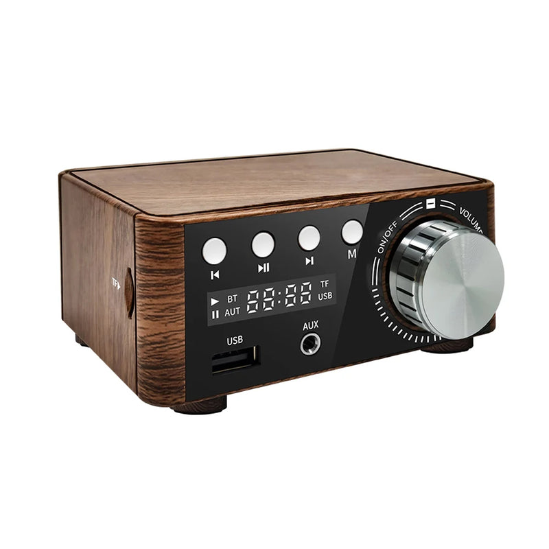 HiFi Mini Amplifier Class D 50Wx2 CS8673E Digital Amplifier With Digital Display Bluetooth-compatible 5.0 AUX TF Home Theater