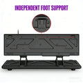 Mechanical Feel Gaming Keyboard Light Backlit RGB Wired Keyboard USB Office Home Media Keys Russian Spanish Arabic English