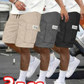 3pcs Set - Men's Shorts, Casual Loose Perfect Choice, Large Pocket Workwear Summer Five Quarter Pants Ins Trendy | SAMAG