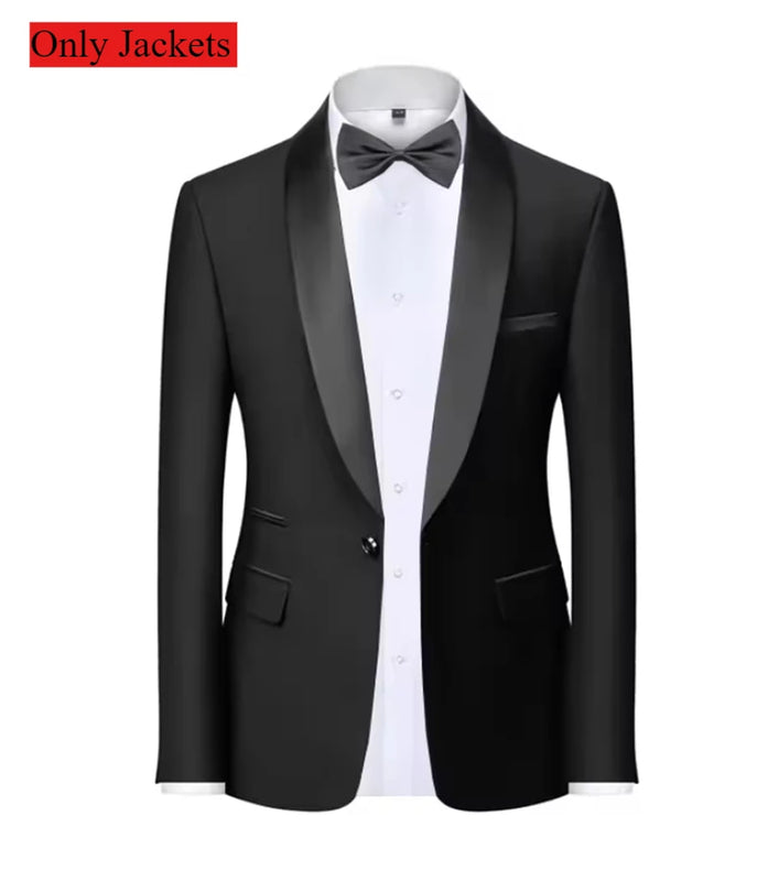 2 - Piece Men's Suit Suitable For Wedding Business Single Button Jackets And Pants Sets, Slim Fit - View 9 | SAMAG
