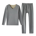 Men Thermal Set Autumn Winter Thermal Outfit Men's Thermal Underwear Set Fleece Lined Long Johns Base Layer Wool Winter Sweater