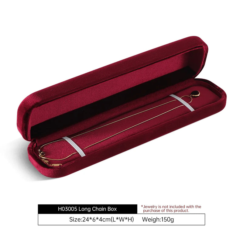 Yinbeini Wedding Ring Box Velvet Jewelry Box Collection Bracelet Necklace Pendant Storage Case Jewelry Display Organizer H030