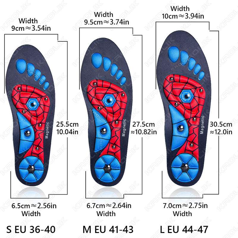Therapy Massage Insoles Medical Magnetic Foot Weight Loss Slimming Acupressure Insole Sports Health Care Shoe Pads