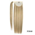 100% Human Hair Ponytail European Straight 120gram Wrap Around Clip In Pony Tail Machine Remy Hair 12-26 Inches For  Salon