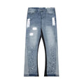 American Streetwear Splashed Ink Patchwork Baggy Jeans | SAMAG
