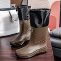 36-47 Size Wear-resistant Thick-soled Rain Boots Men's Outdoor Fishing Shoes Work Boots Non-slip Waterproof Men's Rubber Shoes