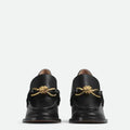 Black Metal Decoration Round Toe Platform Women Loafers Shoes Chunky High Heels Slip On Design Large Size Pumps Shoes