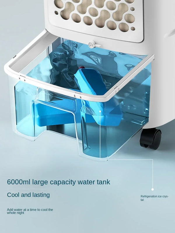 220V Portable Water Cooling Air Cooler Single Cooling Evaporative Fan For Household Indoor Use