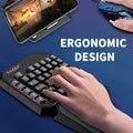 Gaming Keyboard & Mouse Set, 40-Key One-Handed RGB Backlit, Ergonomic Design with Multimedia Keys, Wired Combo for PC Gamers