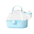Transparent Pet Carriers Cage Breathable Escape-Proof Travel Pet Cage Ventilated with Water Bottle Pet House for Small Pet