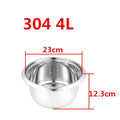 Rice Cooker Liner General Food Stainless Steel Uncoated Thickened 2L3L4L5L6L8L Rice Cooker Inner Pot