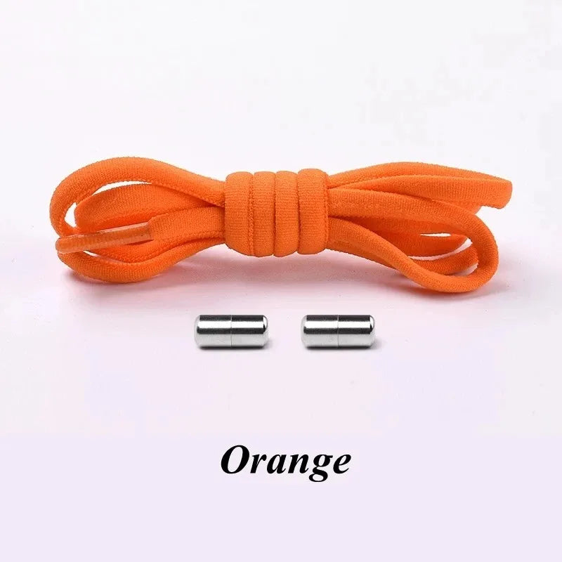 NEW Elastic Shoe Laces Sneakers Shoelace No Tie Shoelaces Metal Lock Lazy Laces for Kids and Adult One Size Fits All Shoe