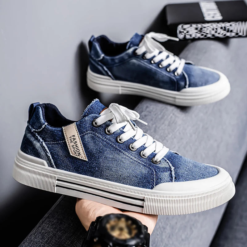 Canvas shoes, men's sports casual shoes, skate shoes, trendy street shoes, fashionable walking shoes