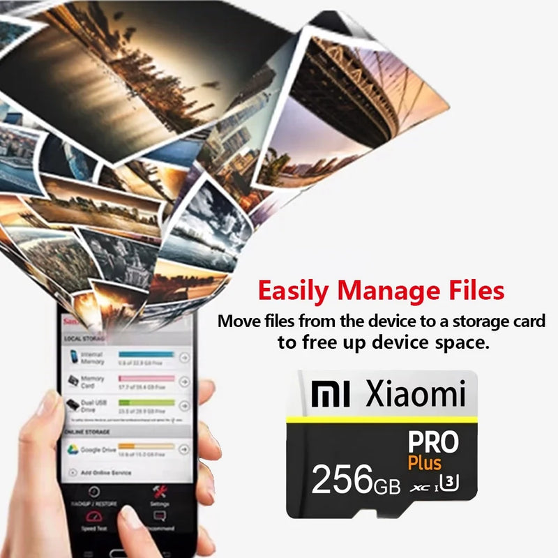 128GB SD Card Mini Memoria SD Memory Card Support 4K UHD Video TF Games Micro Flash Card 256GB 512GB For Lenovo Xiaomi Nintendo
