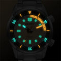 BERNY Automatic Diving Watches for Men 20ATM Super Luminous Mechanical Men's Diver Watch Sapphire Full Stainless Steel Dive