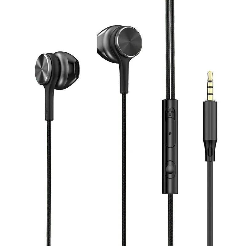 Type C Wired Headphones HiFi Stereo Volume Control Headset With HD Mic 3.5mm Earphones For Samsung Galaxy  iPhone 17 16 Earbud