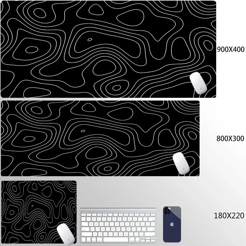 Computer Mouse Pad Strata Liquid Gaming PC Deskmat Laptop Pc Accessory Non-slip soft Mat XXL size Mousepad Large 900x400 Mats