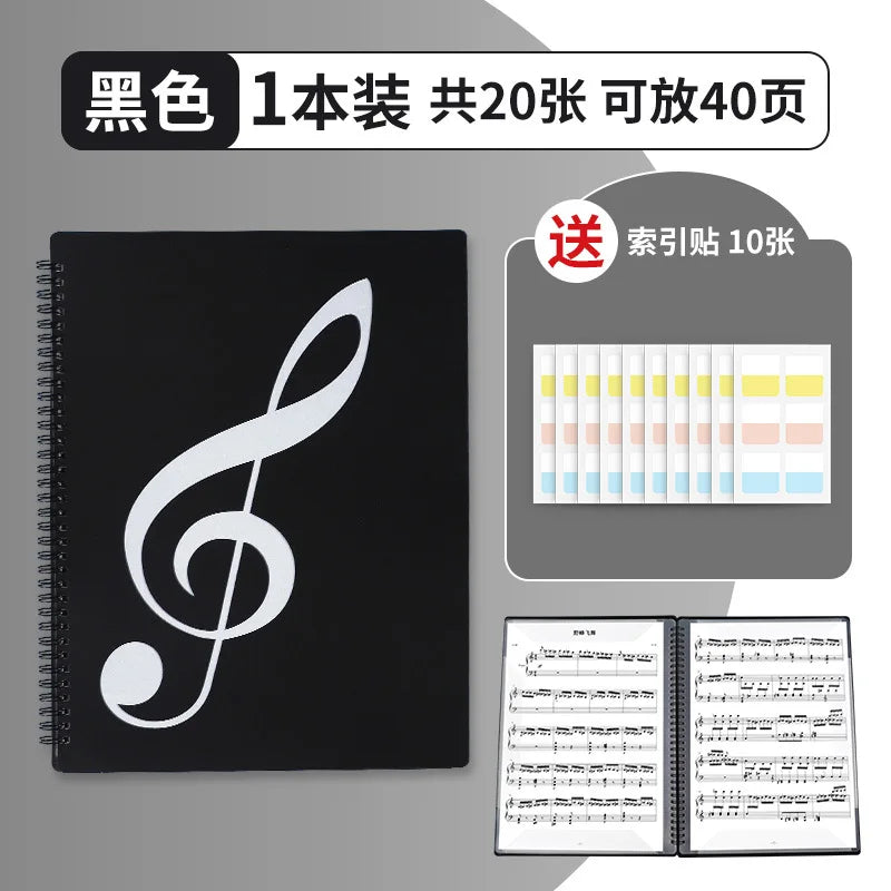 20/30 Pages A4 Sheet Multi-layer Music File Folder Plastic Budget Binder Folder Filing Products Documents Bag Piano Book Desk