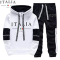 Italy Fashion Hooded Sweatshirt and Sweatpants Autumn | SAMAG