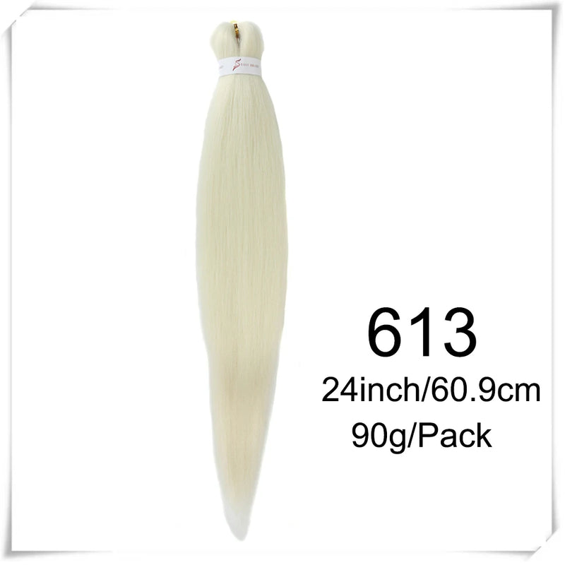 Pre Stretched Braiding Hair 26inch Kanealon for Braids Yaki Straight Synthetic Braids Hair Extension Expressions Braiding Hair