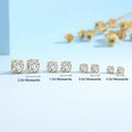 Szjinao Real Full 18k Gold Earrings AU750 Moissanite Diamond Real Gold Women Jewelry Certifid K Gold Luxurious Valentines Gifts