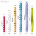 A4 A7 B5 Ring Binder Clips Loose-leaf Binding Strip Colorful Metal Binding Clips Office School Supplies Diameter 2cm