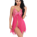 Sexy Lingerie Women Erotic Pajamas Hot Babydolls Lace Nightdress Sex Clothes Transparent Dress with Panties Nighties