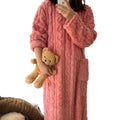 Thickened Warm Plus Size Ladies Pyjamas Flannel Winter | SAMAG