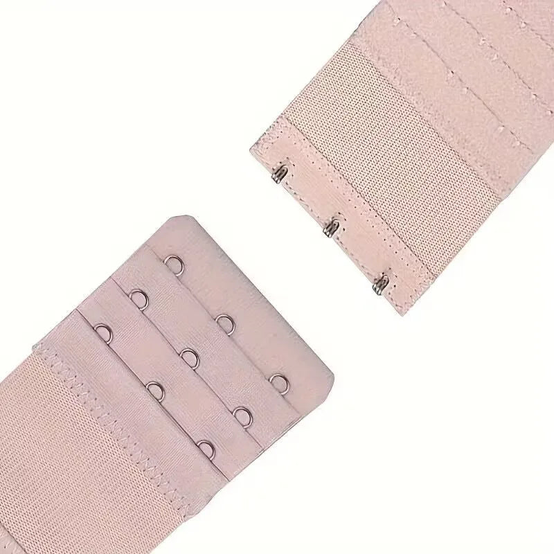 4 Pieces 3-Hook Bra Strap Extender; Comfortable and Adjustable Bra Strap Clip; Lingerie Accessory for Women