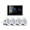 WiFi Bluetooth Wall Amplifier 7 inch Metal Frame Android Amp Home Theater Sound System Mini Stereo Ceiling Speaker Residential